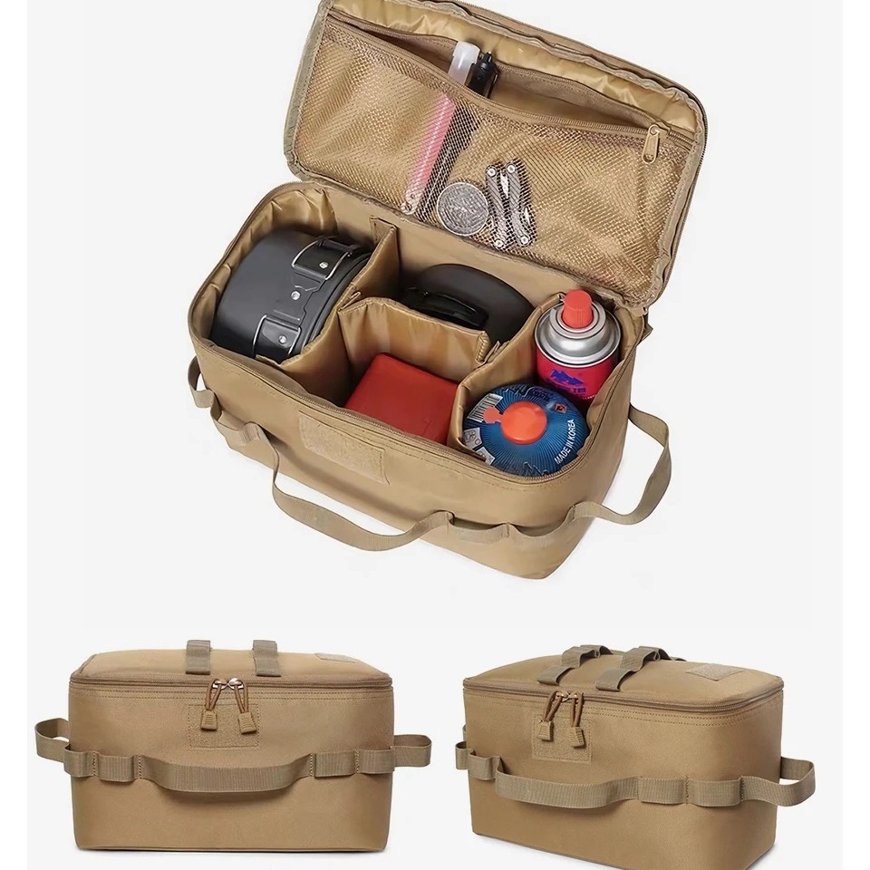 Camping Cooking Set With Bag - 야외 캠핑 가스통 보관 가방 대용량