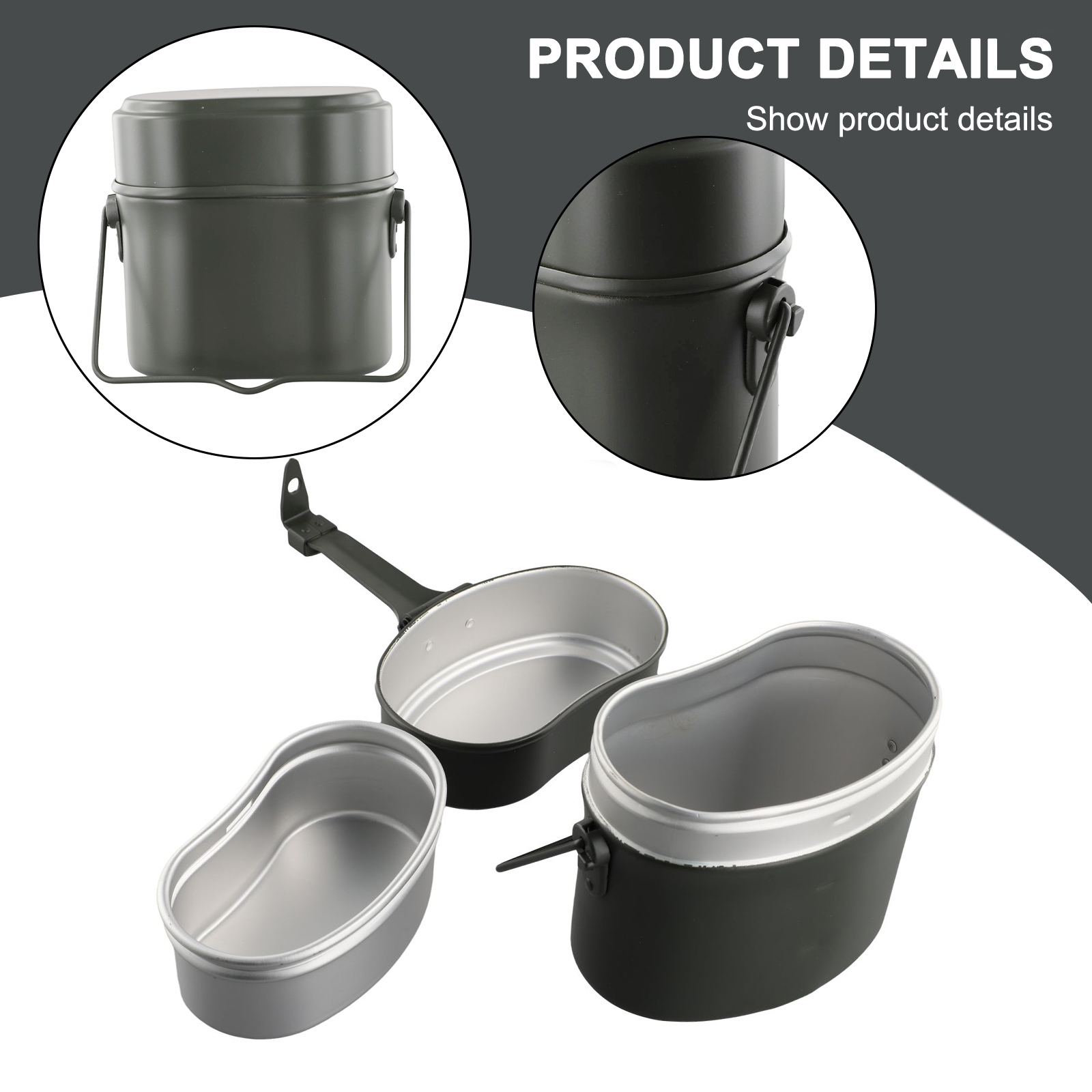 Camping Cooking Kit Box - 휴대용 캠핑 식기 세트 3 in