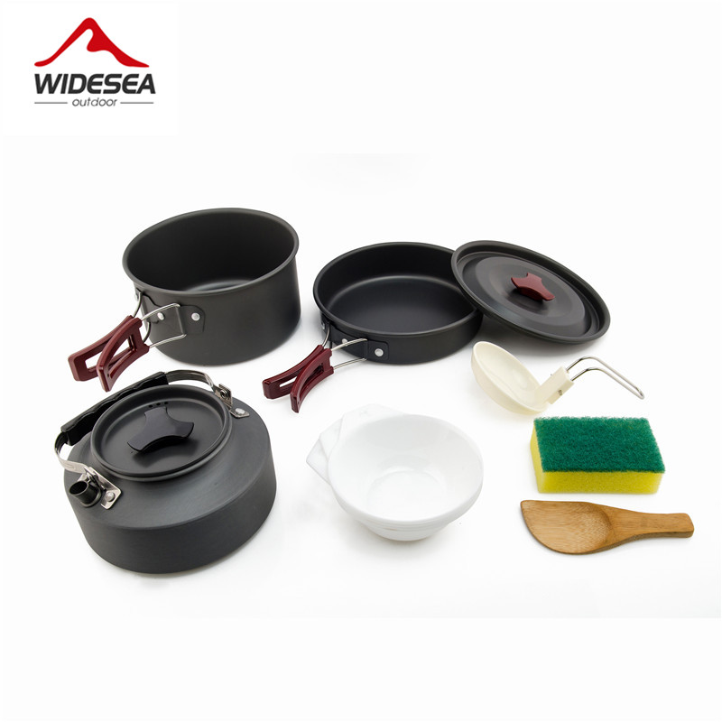 Camping Cooking Kit Box - Widesea 캠핑 조리기구 세트 야외 냄비