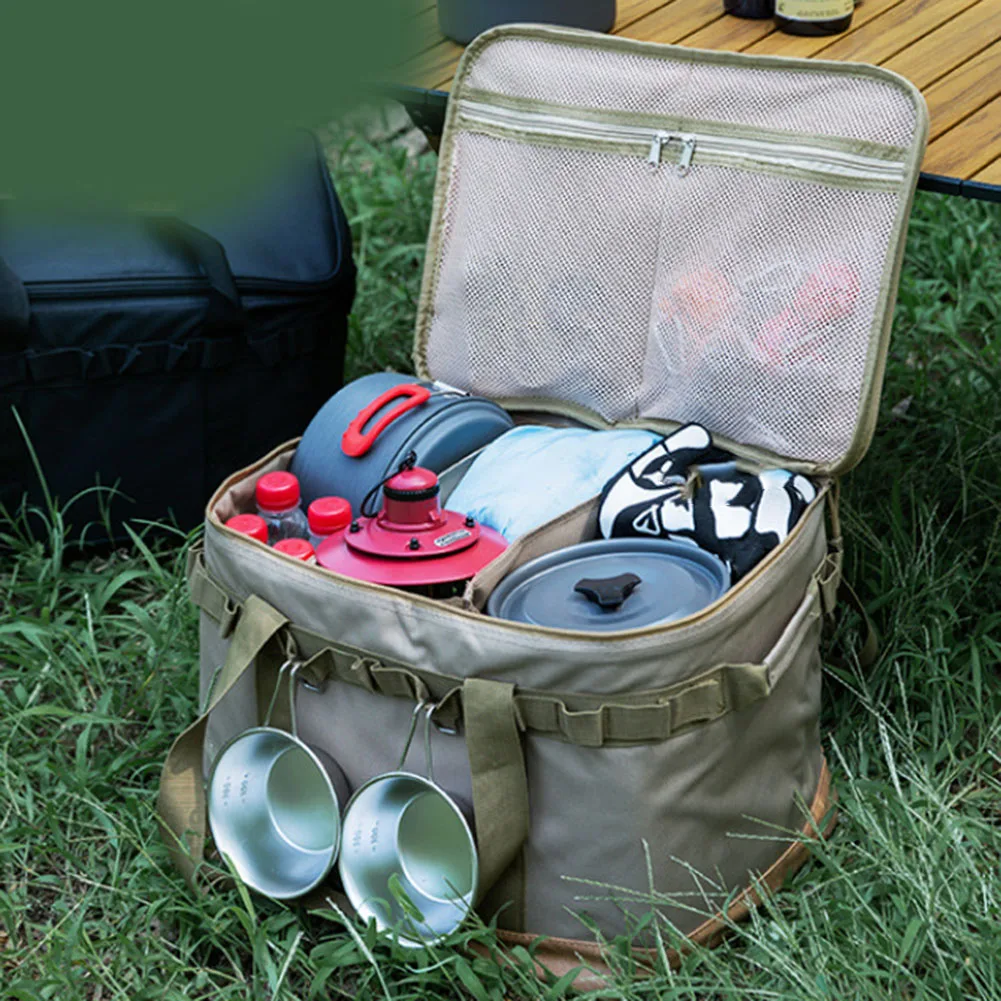Camping Cooking Kit Box - 야외 캠핑 수납 가방, 피크닉 잡화