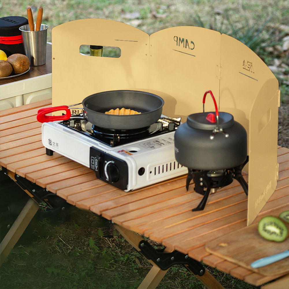 Camping Cooking Hob - 접이식 캠핑 가스 스토브 앞 유리