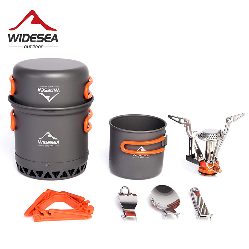 Widesea 캠핑 초경량 조리기구 냄비 세트, 가스  - Camping Cooking Kit Box 리뷰 및 가격