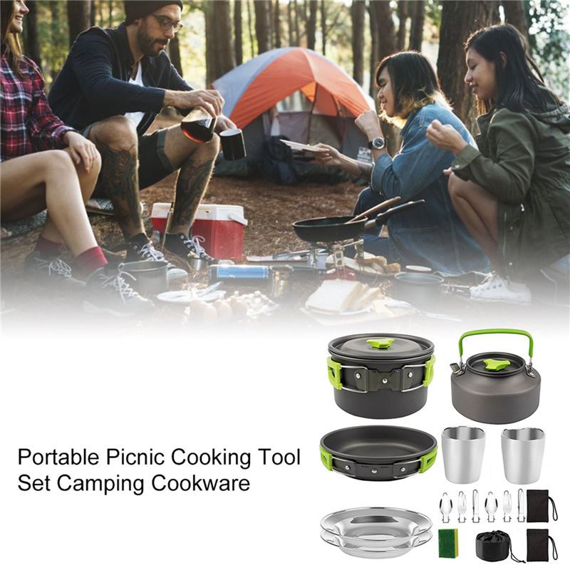 【구매자】캠핑 조리기구 휴대용 냄비 팬 컵 티포트 세트 - Camping Cooking Set 리뷰 및 가격