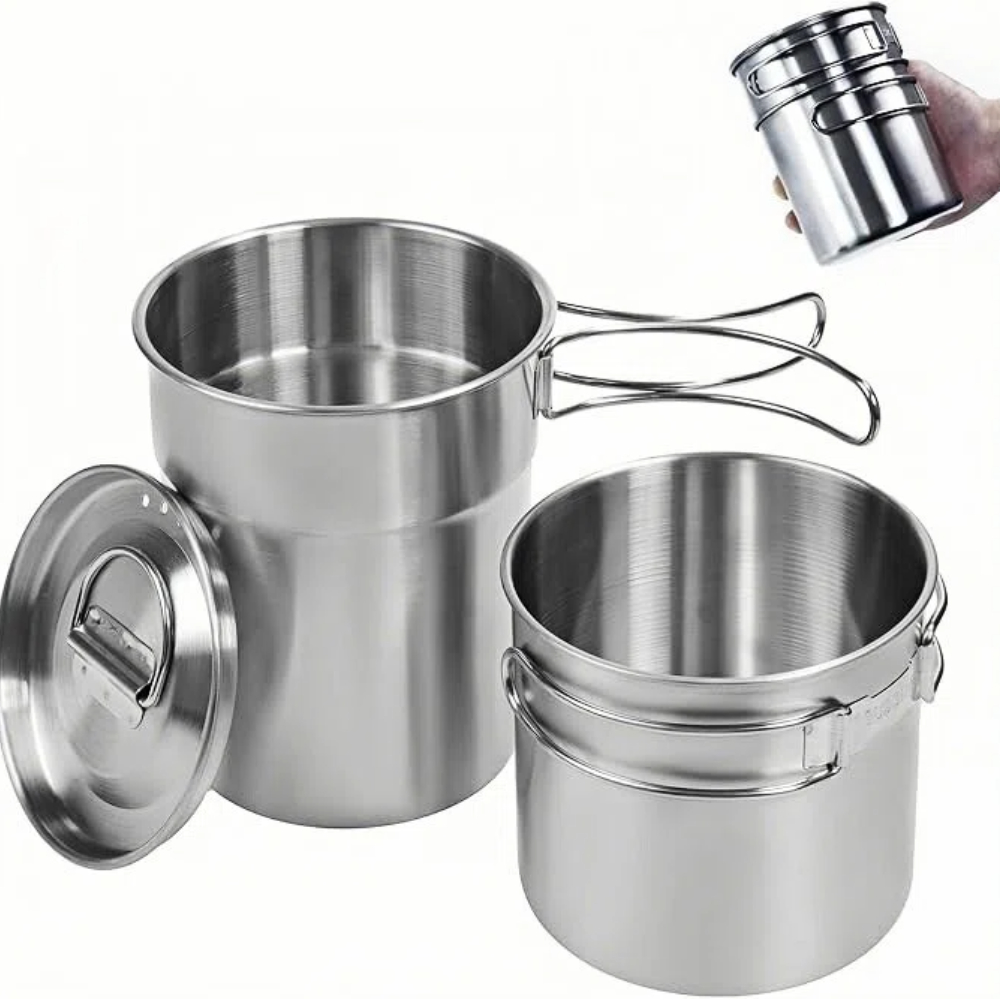 접이식 캠핑컵 머그컵 캠핑 냄비 조리기구 304 식품  - Camping Cooking Set 리뷰 및 가격