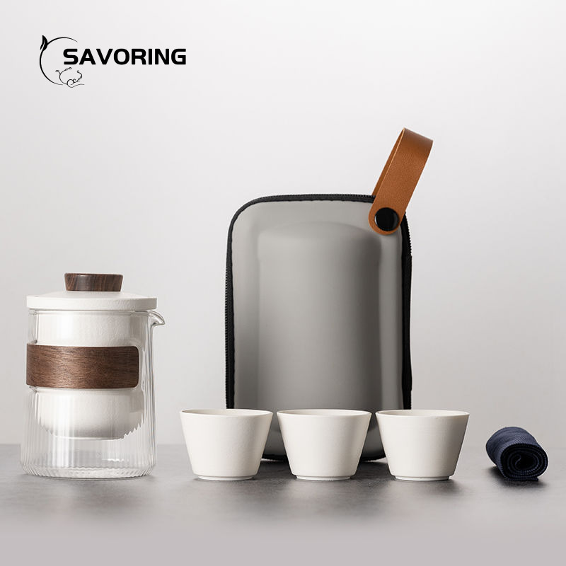 간단한 중국 도자기 차 세트 1포트 3컵 가방 포함 여 - Camping Cooking Set 리뷰 및 가격