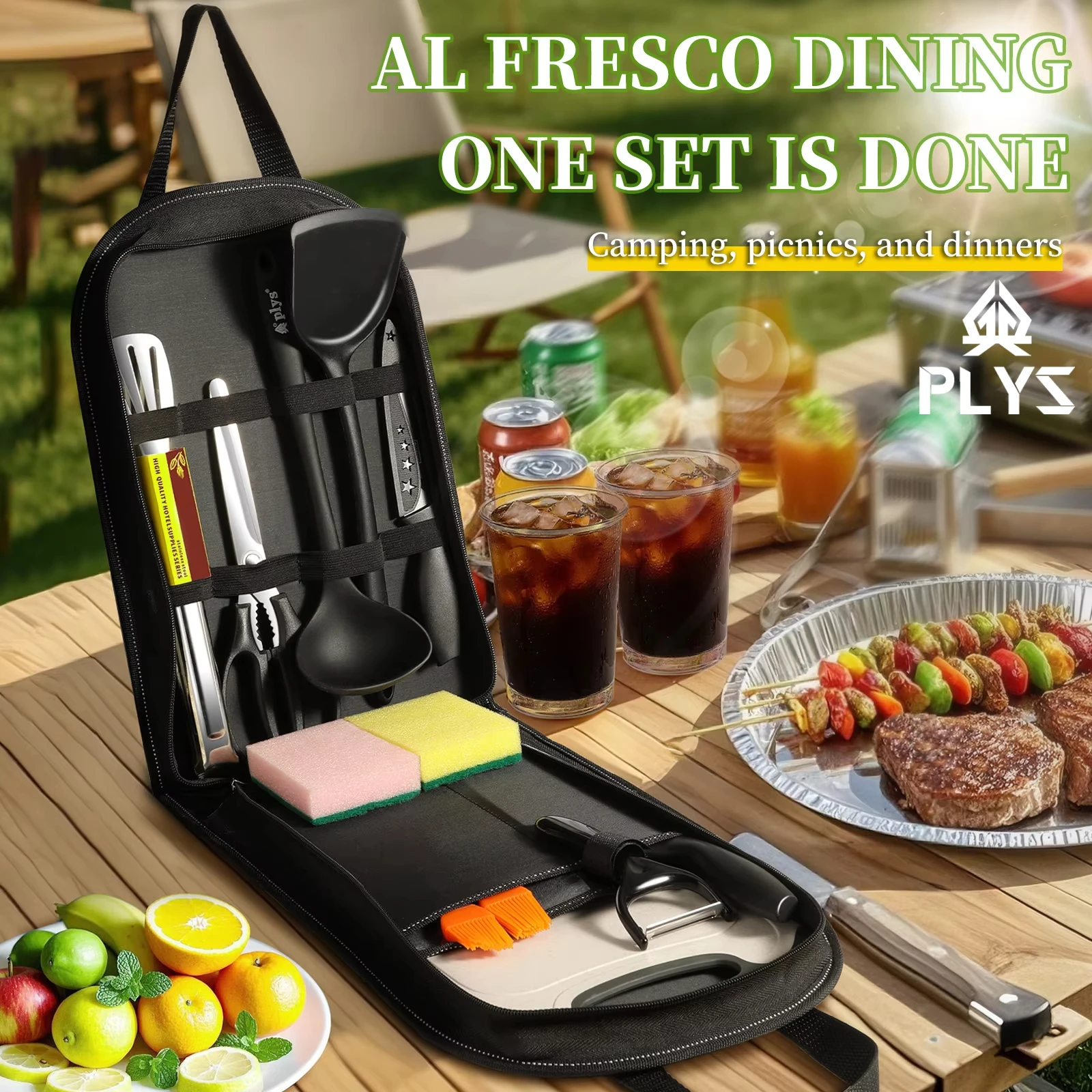 배낭 바베큐 티타늄 캠핑을위한 10 조각 야외 바베큐  - Quechua Camping Cooking Set 리뷰 및 가격