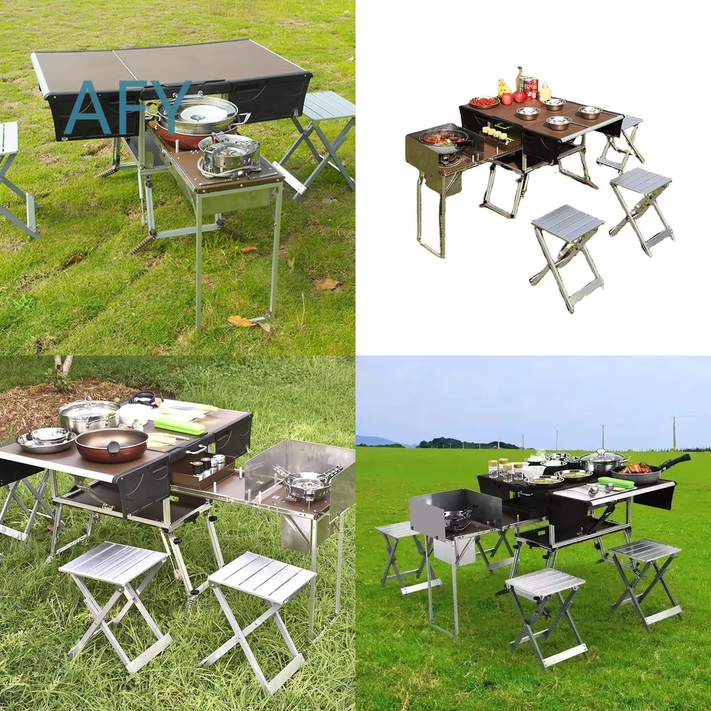 휴대용 접이식 야외 요리 그릴 식사용 바베큐 피크닉 캠 - Camping Cooking And Dining Set 리뷰 및 가격
