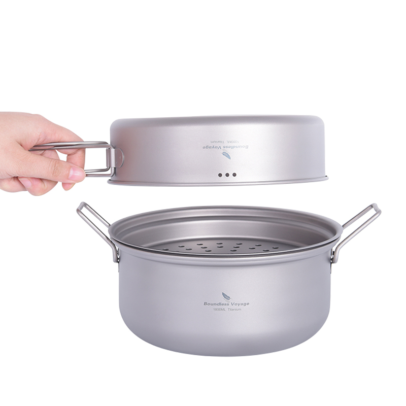 바운드리스 보이저 티타늄 스티머 아웃도어 캠핑 조리기구 - Camping Cooking Set 리뷰 및 가격