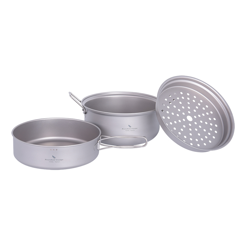 바운드리스 보이저 티타늄 스티머 아웃도어 캠핑 조리기구 - Camping Cooking Set 리뷰 및 가격