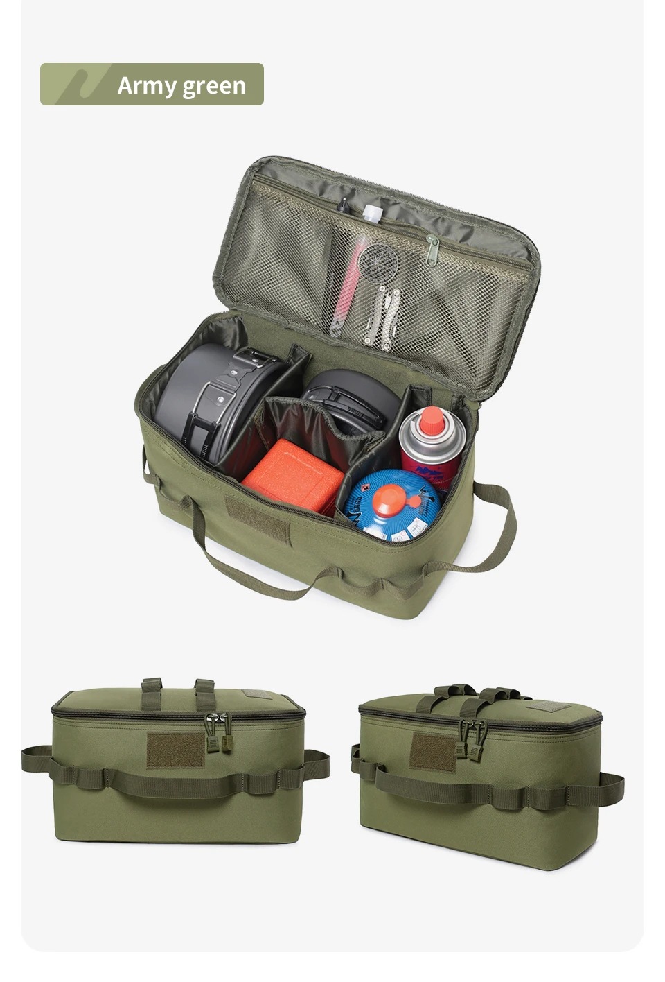 야외 캠핑 가스통 보관 가방 대용량 그라운드 네일 도구 - Camping Cooking Set With Bag 리뷰 및 가격