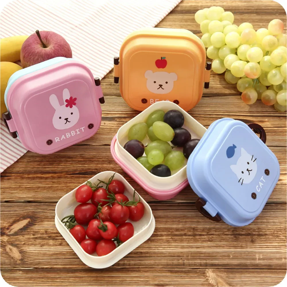 어린이 미니 귀여운 만화 음식 보관함 스쿨 휴대용 도시 - Camping Cooking Set 리뷰 및 가격