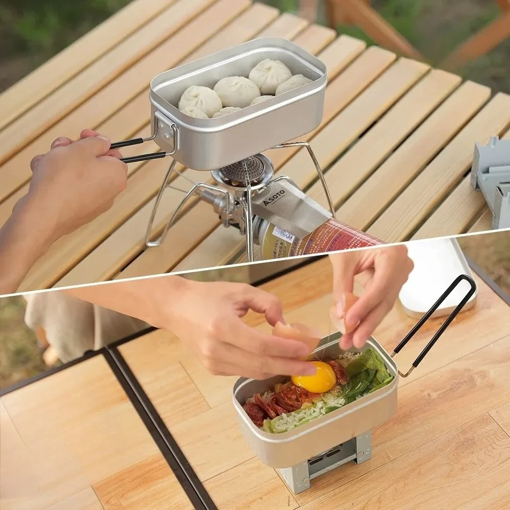 800/1400ML 알루미늄 도시락 상자 여행 캠핑 식 - Camping Cooking And Eating 리뷰 및 가격