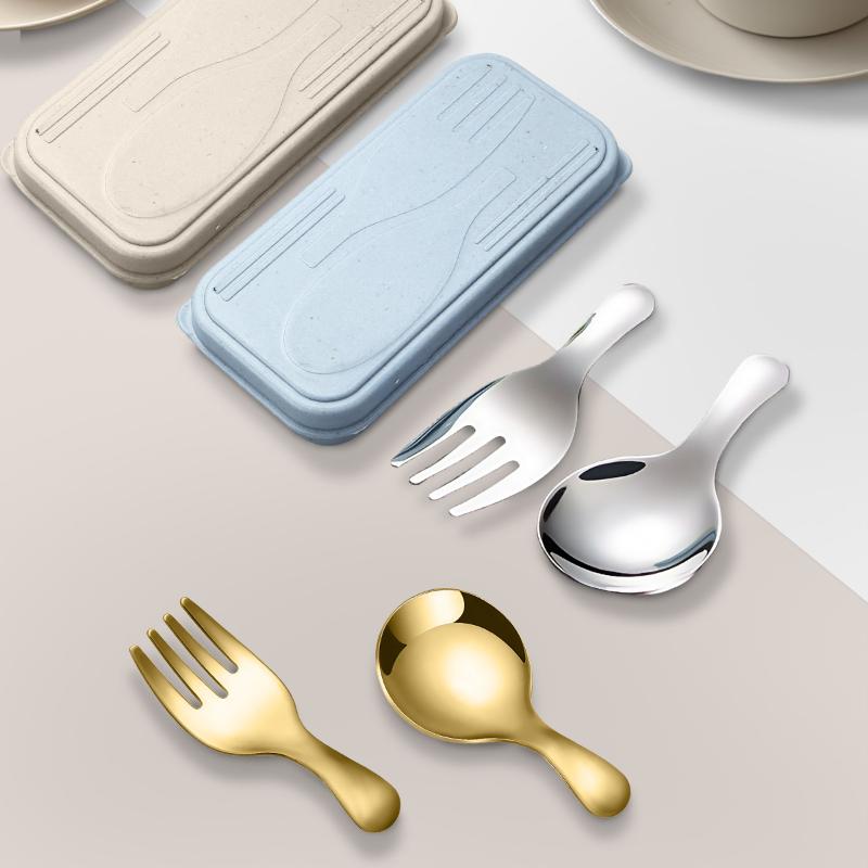 스테인리스 스틸 식기 세트 숟가락 포크 2개 휴대용 박 - Camping Cooking Set 리뷰 및 가격