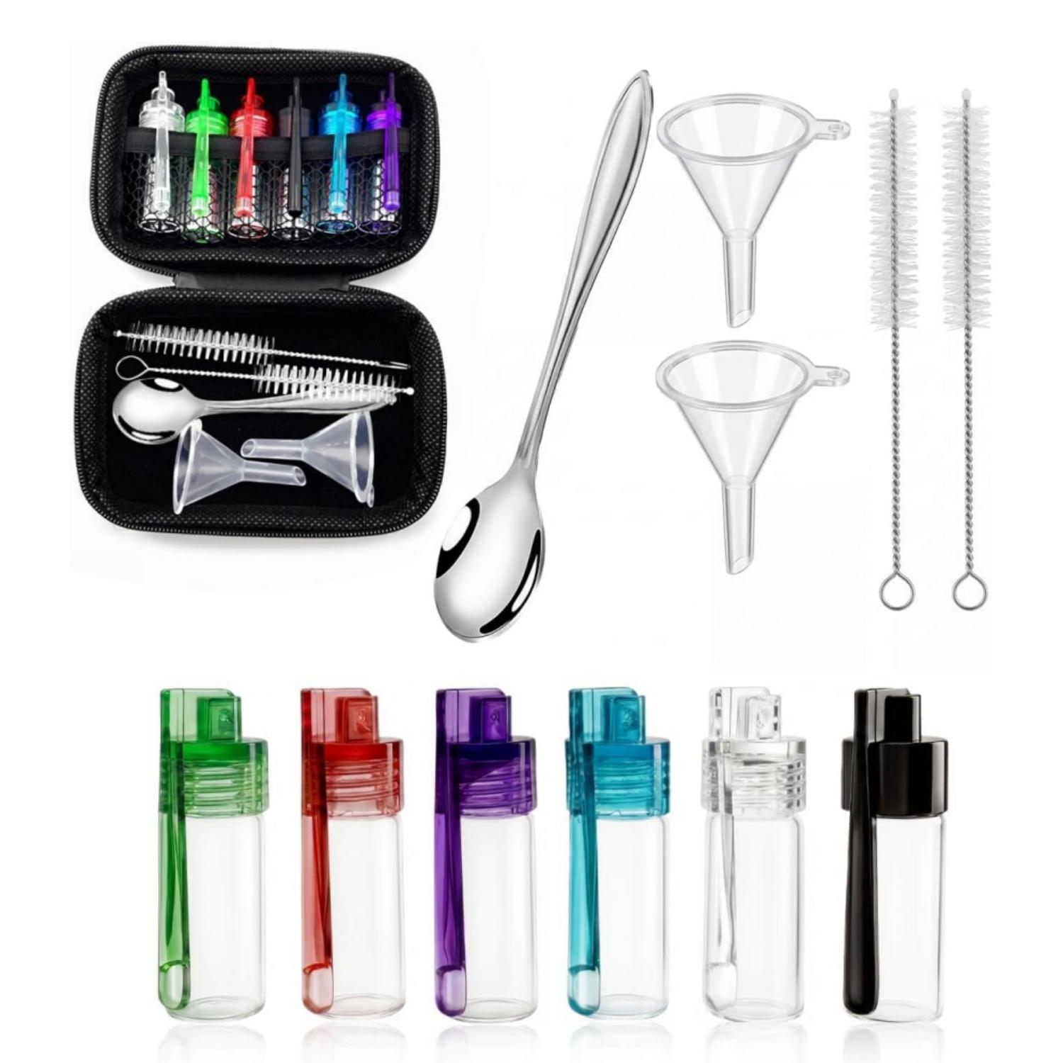 6개입 여행용 양념 용기 세트(스푼 포함), 누수 방지 - Camping Cooking Kit Box 리뷰 및 가격