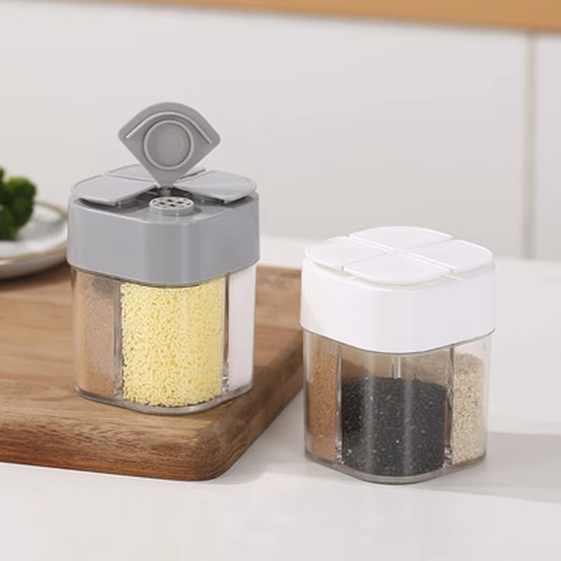4 in 1 플라스틱 디스펜서 캠핑용 양념통(밀폐형 뚜 - Camping Cooking Kit Box 리뷰 및 가격