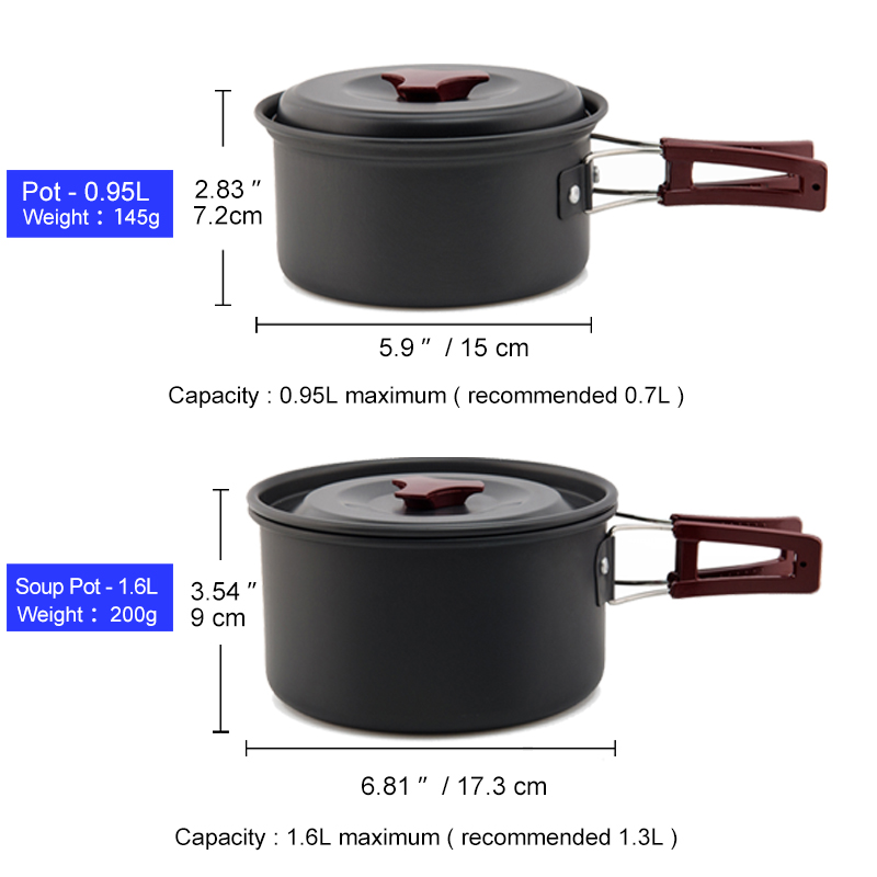 Widesea 캠핑 조리기구 세트 야외 냄비 식기 키트 - Camping Cooking Kit Box 리뷰 및 가격