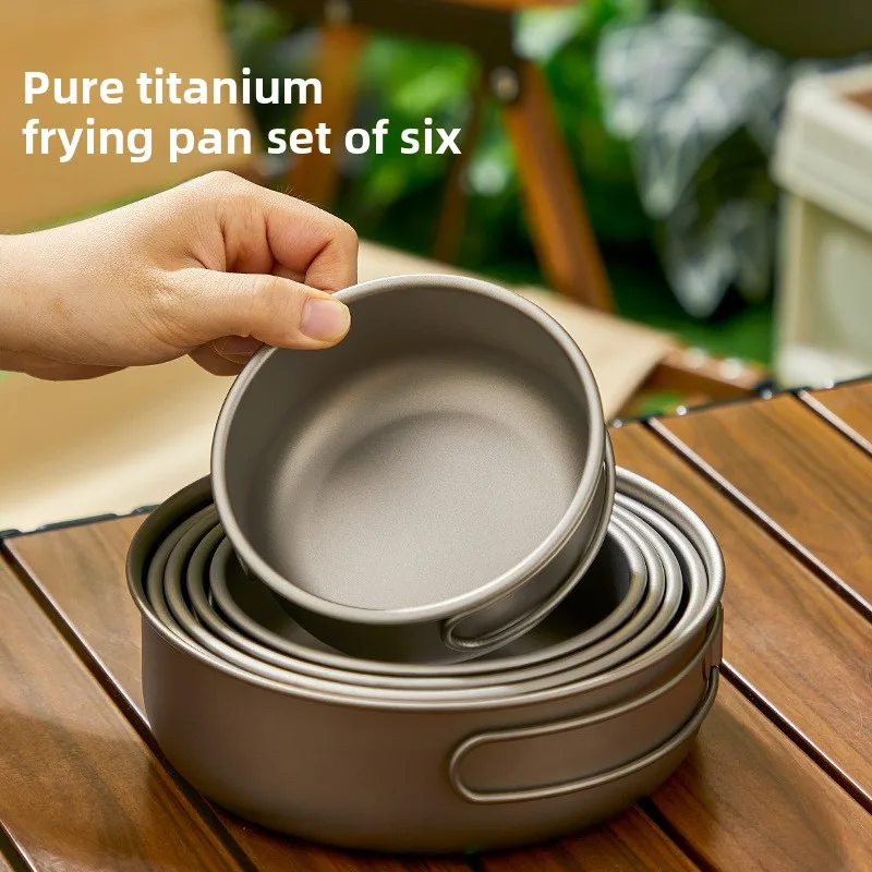 티타늄 야외 냄비 세트 피크닉 캠핑 세트 식기 접이식  - Camping Cooking Set With Bag 리뷰 및 가격